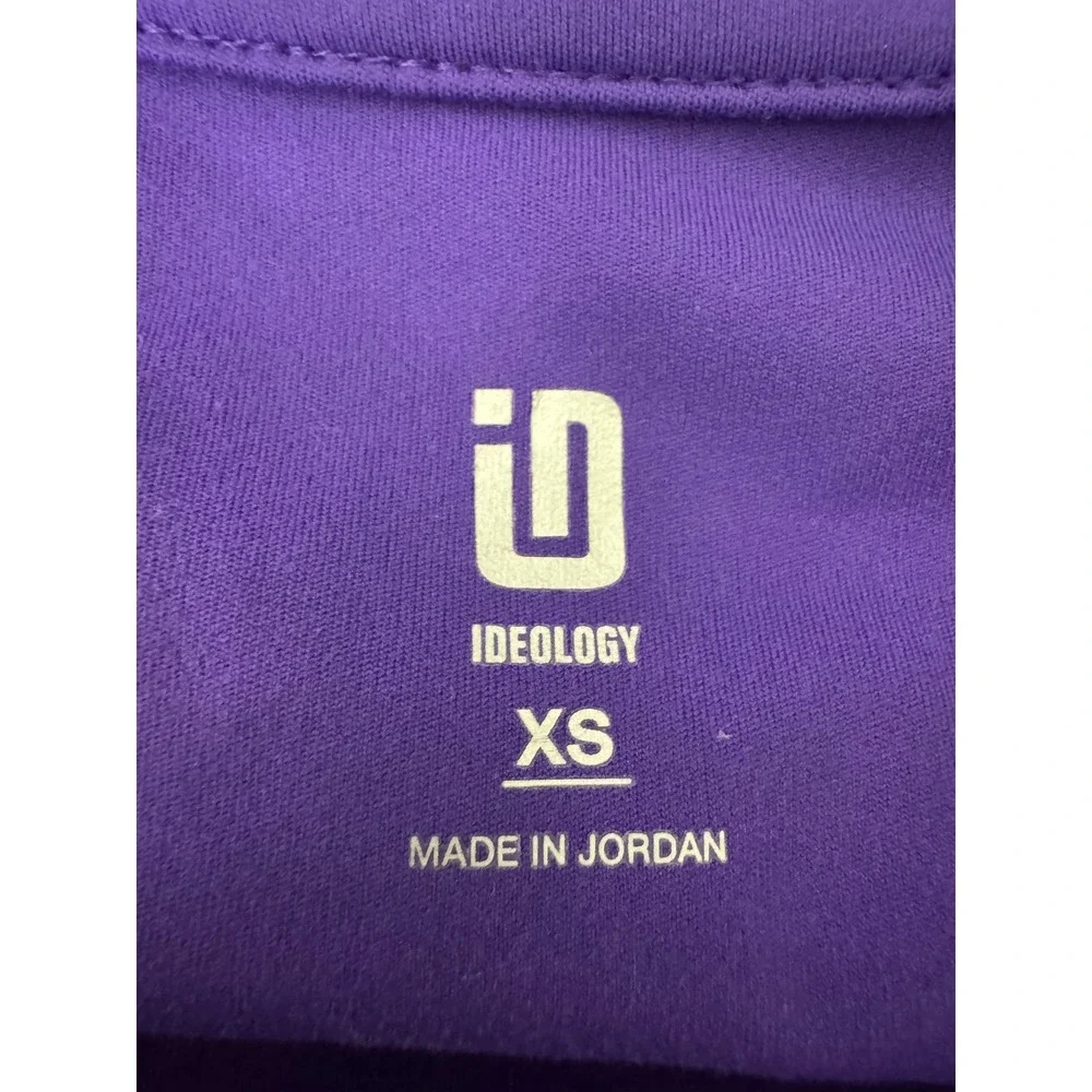 Ideology Jacket XS Purple Full‎ Zip Athletic Running Track Activewear